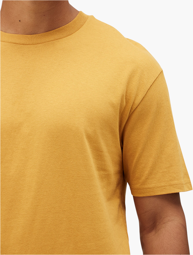 MyRunway | Shop RFO Mustard Yellow Crew Neck T-shirt for Men from